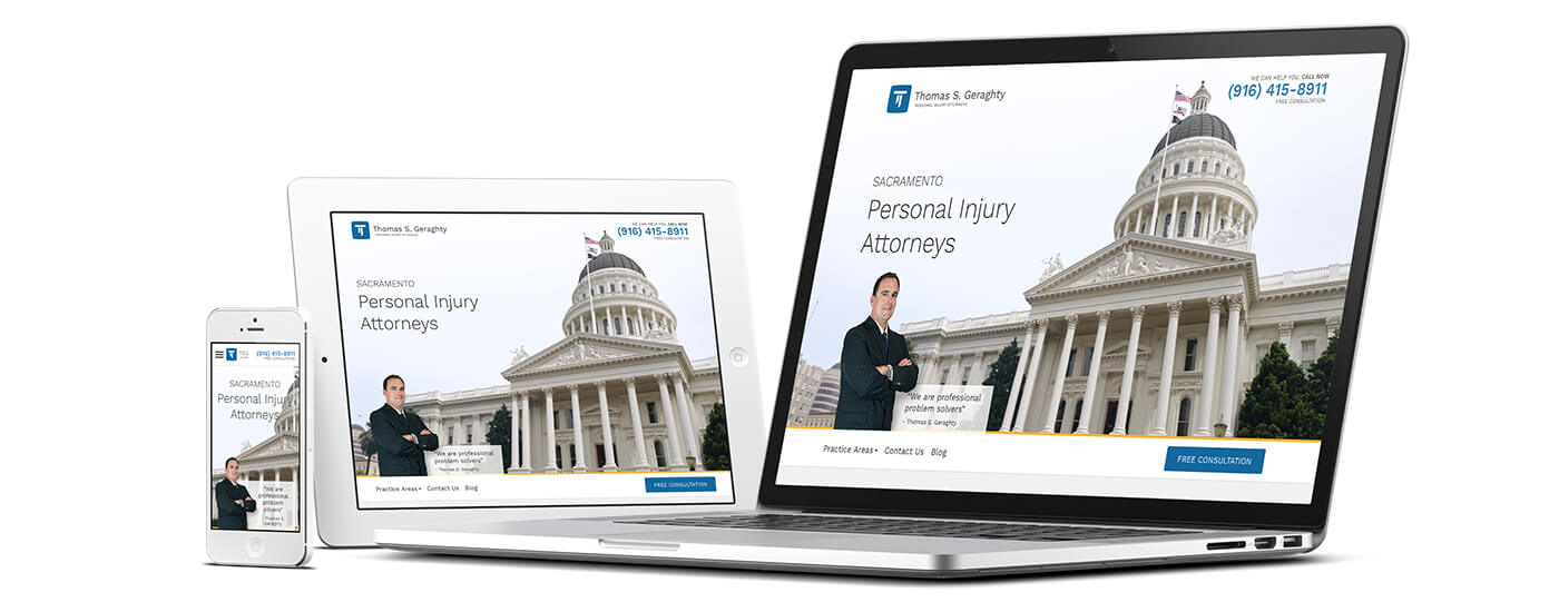 Thomas S. Geraghty Law Firm Redesign - Responsive Design